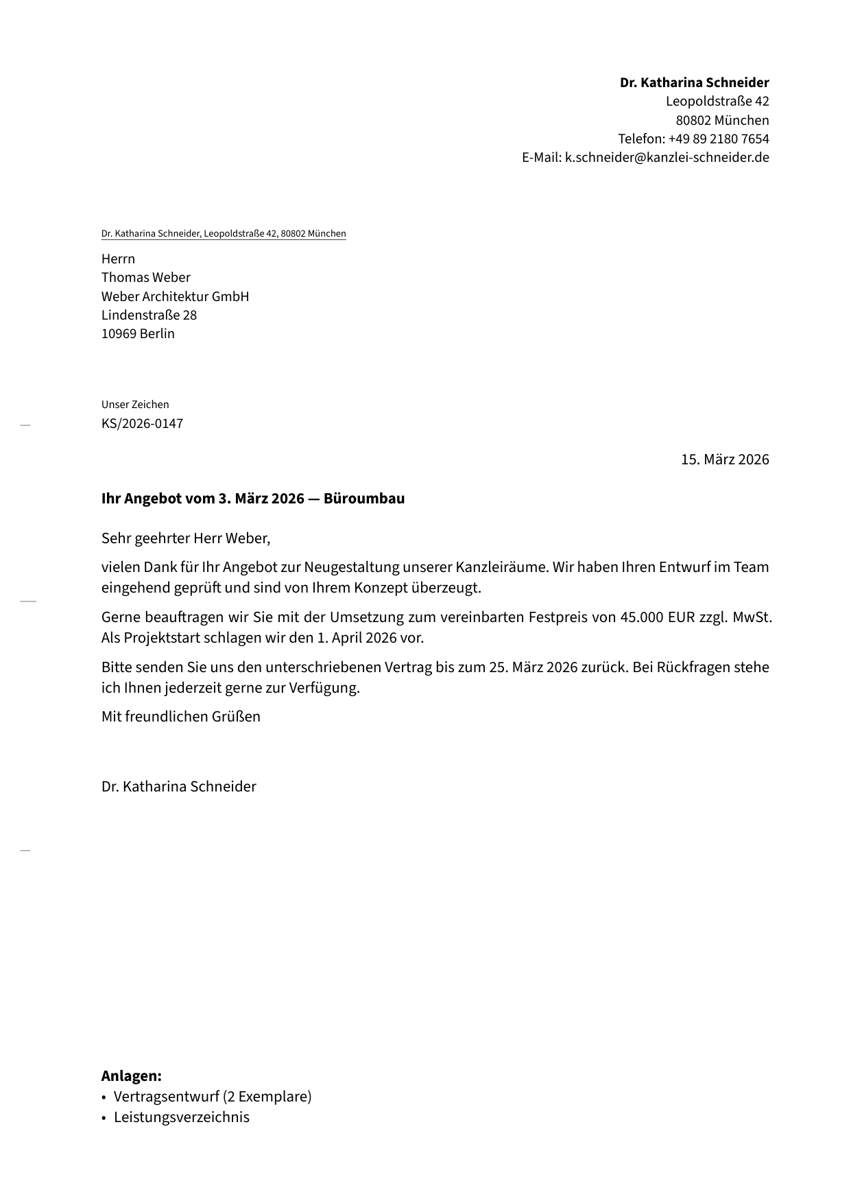 DIN 5008 German Letter